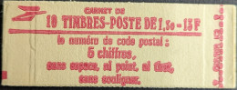 2059 C2 Conf. 6 Daté 4/ 5.2.80 Carnet Fermé Sabine 1.30F Rouge - Modernos : 1959-…