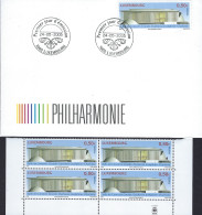 Luxembourg - Luxemburg -  FDC  2005   3 Blocs  à 4   MNH**    PHILHARMONIE - FDC