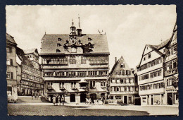 Tübingen. Marktplatz. Rathaus (1435) Avec Son Horloge Astronomique (1511). Fontaine De Neptune. Touristes. 1965 - Tuebingen