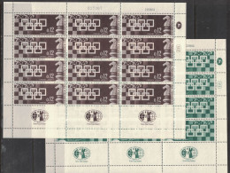 Israël 1964- Yvert 263-264, Scott#269-270, Bale 300-301 - Feuille Complète Neuve SANS Charnière - Echecs, Chess - Neufs (avec Tabs)