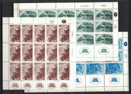 Israël 1965- Yvert 268-270, Scott#272-274, Bale 303-305 - Feuille Complète Neuve SANS Charnière - Palais De Masada - Unused Stamps (with Tabs)