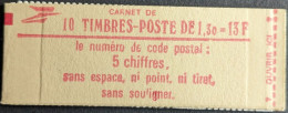 2059 C2 Conf. 6 Carnet Fermé Sabine 1.30F Rouge - Moderni : 1959-…