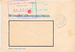DDR Brief ZKD 1965 VEB Eisengießerei Und Maschinenfabrik ZEMAG Zeitz - Centrale Postdienst