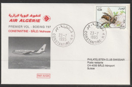 1995, Air Algerie, Erstflug, Constantine Algeria - Basel - Algeria (1962-...)