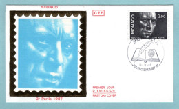 FDC Monaco 1987 - Louis Jouvet - YT 1603 - FDC