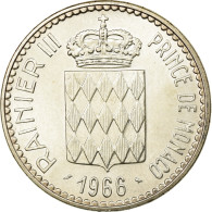 Monnaie, Monaco, Rainier III, Charles III, 10 Francs, 1966, SUP, Argent - 1960-2001 Nouveaux Francs