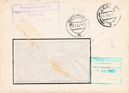 DDR Brief ZKD 1965 VEB Maschinenbauerzeugnisse Gera Betriebsteil Jena - Zentraler Kurierdienst