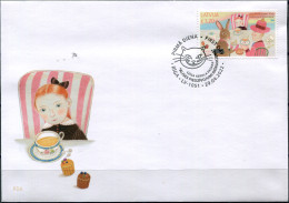 Latvia 2022. Alice's Adventures In Wonderland, By Lewis Carroll (Mint) FDC - Lettonie