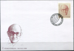 Latvia 2023. Peteris Petersons, Playwright (Mint) First Day Cover - Lettonie