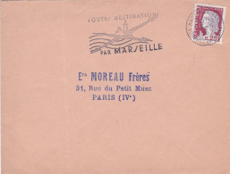 1962--Lettre De MARSEILLE-13 Pour PARIS 4°-75, Marianne , Cachet  Marseille-Gare - Lettres & Documents