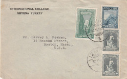 International College Smyrna Turkey 1929 Cover Mailed - Cartas & Documentos
