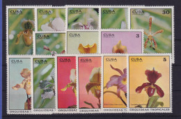 Kuba 1972/73 Orchideen Mi.-Nr. 1751-1757 Und 1855-1861 Postfrisch ** - Sonstige & Ohne Zuordnung