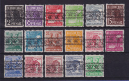 Bizone 1948 Währungsreform Bandaufdruck 17 Werte Mi.-Nr. 36-51 I Postfrisch ** - Neufs
