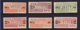 DDR Dienstmarken B 1960 Mi.-Nr. V - X Postfrisch ** - Nuevos