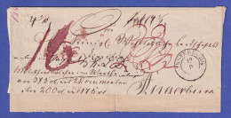 Ostpreußen Vorphila-Brief Mit Zweikreisstempel INSTERBURG Ca. 1845 - Otros & Sin Clasificación