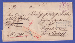 Ostpreußen Paketbegleitbrief Mit Einkreisstempel KÖNIGSBERG 1869 ? - Otros & Sin Clasificación