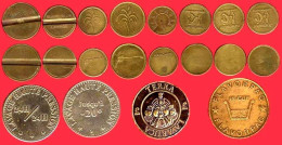 ** LOT  18  JETONS  LAVAGE ** - Monedas / De Necesidad