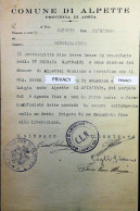 WW2 – 1945 CLN ALPETTE CANAVESE - CORPO VOLONTARI DELLA LIBERTA' - Partigiani – S6879 - Documents