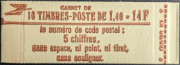 2102 C3 Conf. 6 Daté 4/ 28.7.80 Carnet Fermé Sabine 1.40F Rouge - Modernos : 1959-…