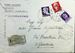 RSI 1943 - 1945 Lettera Raccomandata Da Bologna  - S7477 - Marcofilie