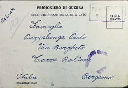 POW WW2 – WWII Italian Prisoner Of War In MIDDLE EAST AFRICA - Censorship Censure Geprüft  – S7736 - Military Mail (PM)