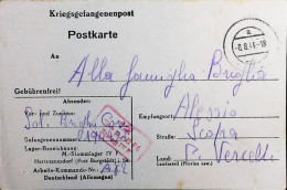 POW WW2 – WWII Italian Prisoner Of War In Germany - Censorship Censure Geprüft  – S7678 - Militärpost (MP)