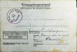 POW WW2 – WWII Italian Prisoner Of War In Germany - Censorship Censure Geprüft  – S7675 - Poste Militaire (PM)