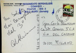 Italy - Military - Army Post Office In Somalia - ONU - ITALFOR - IBIS - Bersaglieri - S6597 - 1991-00: Marcophilie