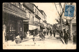 ALGERIE - SIDI-BEL-ABBES - LA RUE CATINAT - LIBRAIRIE L'AVENUE - MAGASIN AMBROSINO - Sidi-bel-Abbes