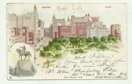 BROADWAY - UNION SQUARE NEW YORK 1899 VIAGGIATA FP - Broadway