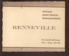 CARTES DE VISITE - PARIS 16EME - RENNEVILLE, PARFUMERIE-MAROQUINERIE - 51 RUE DE LA POMPE - Visiting Cards