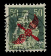 SCHWEIZ FLUGMARKEN Nr 145 Zentrisch Gestempelt Gepr. X73F51A - Used Stamps