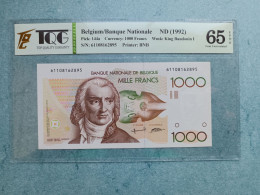 Belgium # P144#Banque Nationale 1000 Francs Gretry 1992 TQG  65 !! - 1000 Francos