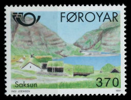 FÄRÖER 1991 Nr 219 Postfrisch SB0E94A - Färöer Inseln