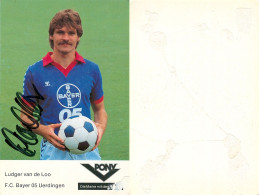 Fußball-Autogrammkarte AK Ludger Van De Loo FC Bayer Uerdingen 05 82-83 KFC Krefeld Autogrammkarte Fußball Deutschland - Autografi