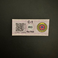 Myanmar Cigarette IRD Commercial Tax Paid C-1 QR Code Sticker WINJ C306718800 - Myanmar (Birma 1948-...)