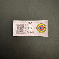 Myanmar Cigarette IRD Commercial Tax Paid C-1 QR Code Sticker ZAON C308558151 - Myanmar (Birma 1948-...)