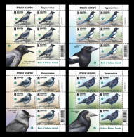 Belarus 2024 Mih. 1557/60 Fauna. Birds. Crows (4 M/S) MNH ** - Belarus