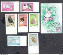 222  Cats - Chats - Vietnam Yv 1094-00 MNH - Imperforated - 7,75 . - Domestic Cats