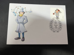 9-4-2024 (1 Z 27) Australia Post - (2023 Stamp Issued 26-6-2023) Inspector Gadget Stamp On Special Cover - Storia Postale