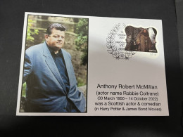 9-4-2024 (1 Z 27) Australia - Harry Potter Movie Stamp - Death Of Actor Anthony Robert McMillan (Hagrid & Dmitrovich) - Cartas & Documentos