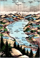 9-4-2024 (1 Z 28) Map Of Lac Léman - Carte Geografiche