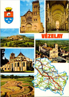 9-4-2024 (1 Z 28) Map Of Vézelay - Cartes Géographiques