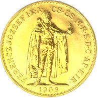 Autriche-Hongrie-100 Corona Refrappe François-Joseph 1908 Kremnitz - Ungheria