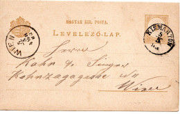 77123 - Ungarn - 1883 - 2Kr GAKte KISMARTON -> WIEN - Cartas & Documentos