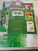 Hong Kong Stamp FDC 2002 Three Region Rare Korea Japan Sheet Football - Neufs