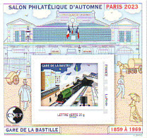 CNEP N°  93 De 2023 - Bloc Autoadhésif - Salon De D'automne. Gare De La Bastille - CNEP