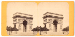 Vue Stéréoscopique-Photo Photographe Inconnu,  Vue De Paris, Arc De Triomphe, Champs Elysee  - Photos Stéréoscopiques