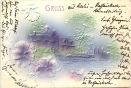 Gruss Aus - Prägekarte - Greetings From...