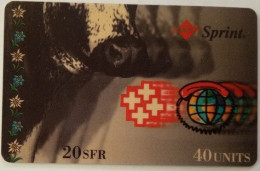 Switzerland 40 Units Sprint Phonecard - Suiza